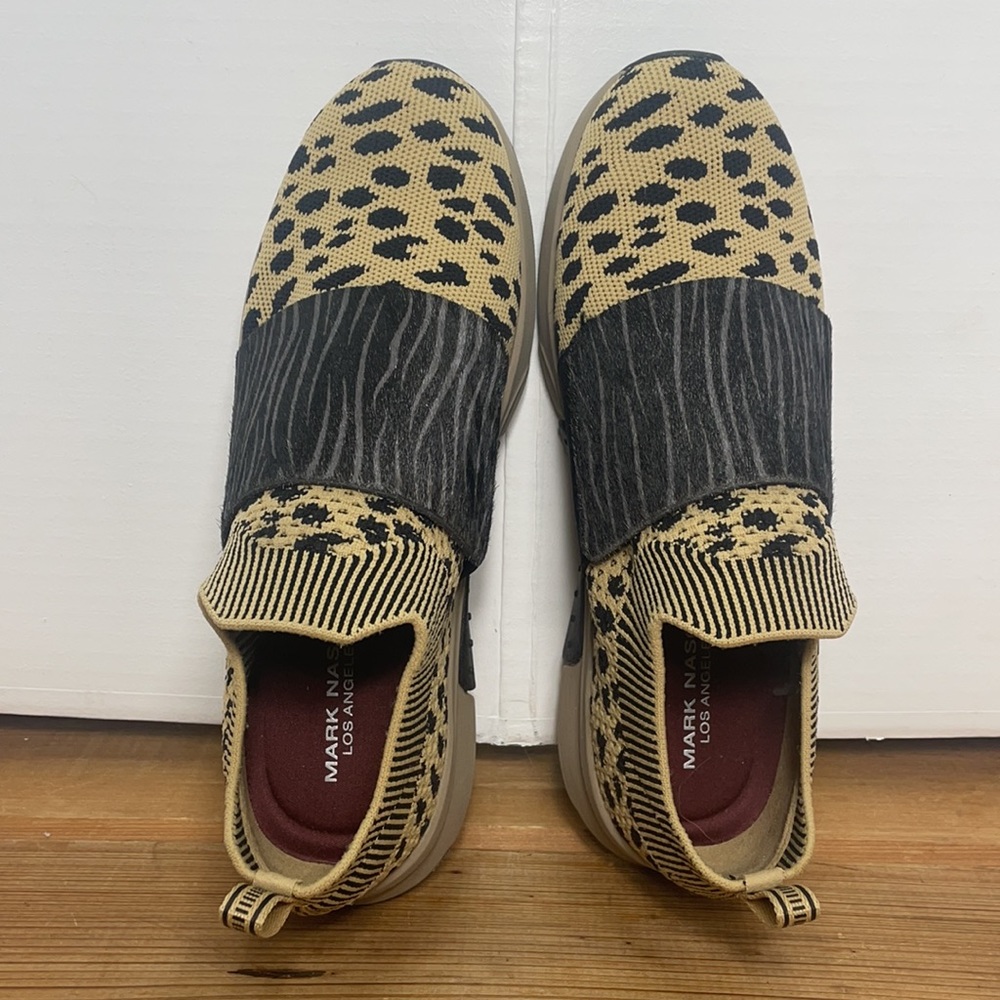 Mark Nason Los Angeles Cheetah Print Slip-on Gym Shoe - Size 8